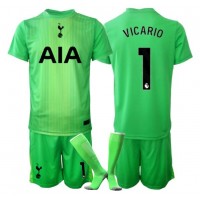 Koszulka piłkarska Tottenham Hotspur Guglielmo Vicario #1 Bramkarska Strój Domowy dla dzieci 2025-26 tanio Krótki Rękaw (+ Krótkie spodenki)